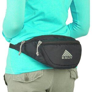 Kelty Warbler Black Travel Hiking Waist Pack Belt Sling Bag Fanny Pack  Unisex